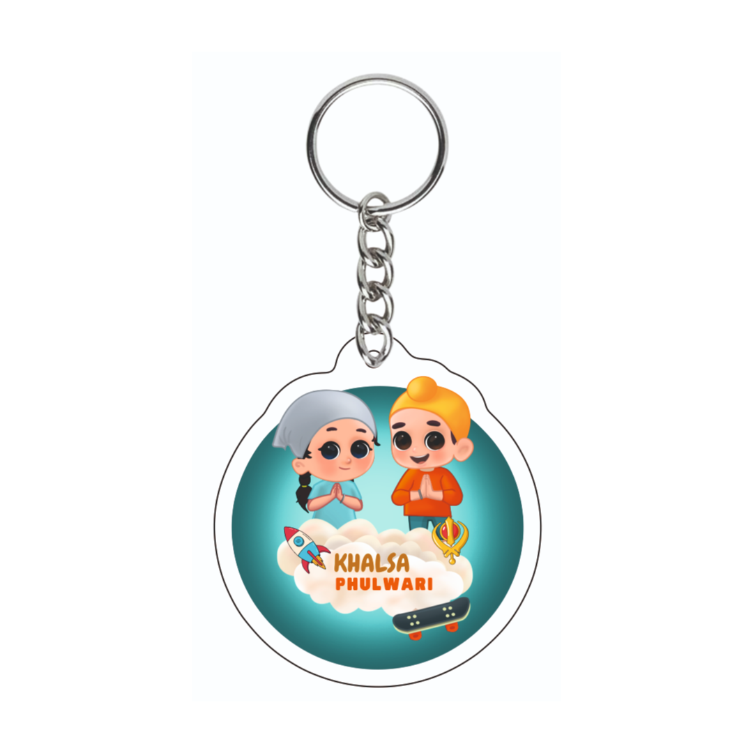 Khalsa Phulwari Keychains